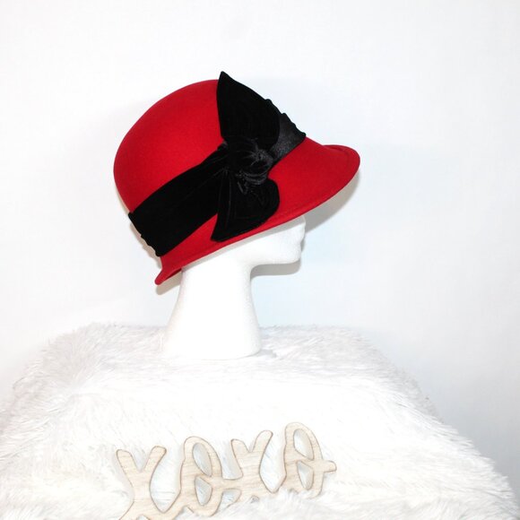 ADORA 100% Wool 1920’s Vintage Style Cloche Hat - Picture 10 of 14